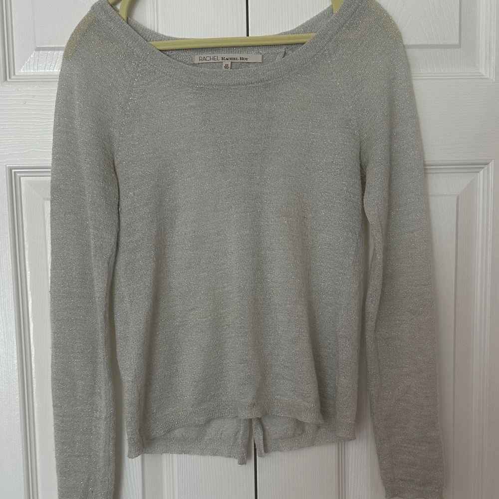 RACHEL Rachel Roy Women's Light Gray Sweater